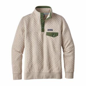 Patagonia Women's Cotton Quilt Snap-T Pullover in Birch White